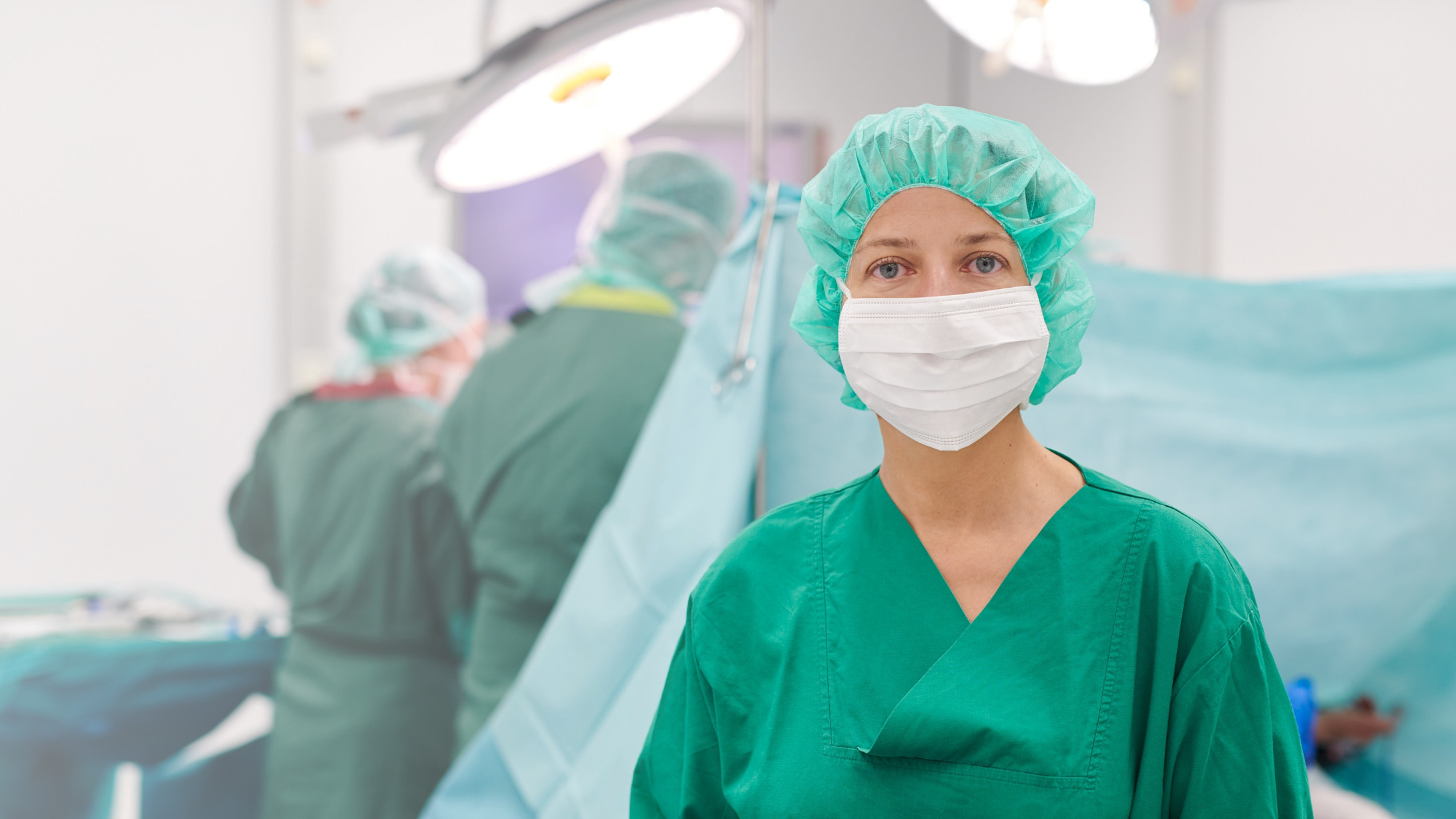 A doctor in an operating room