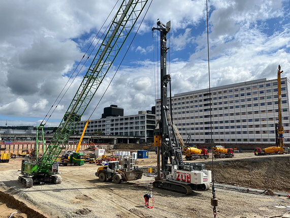 Bild zur Presseinformation "Neubau NIKO: Start der Bohrarbeiten für ein stabiles Fundament"