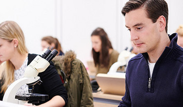 Students in the e-exam room